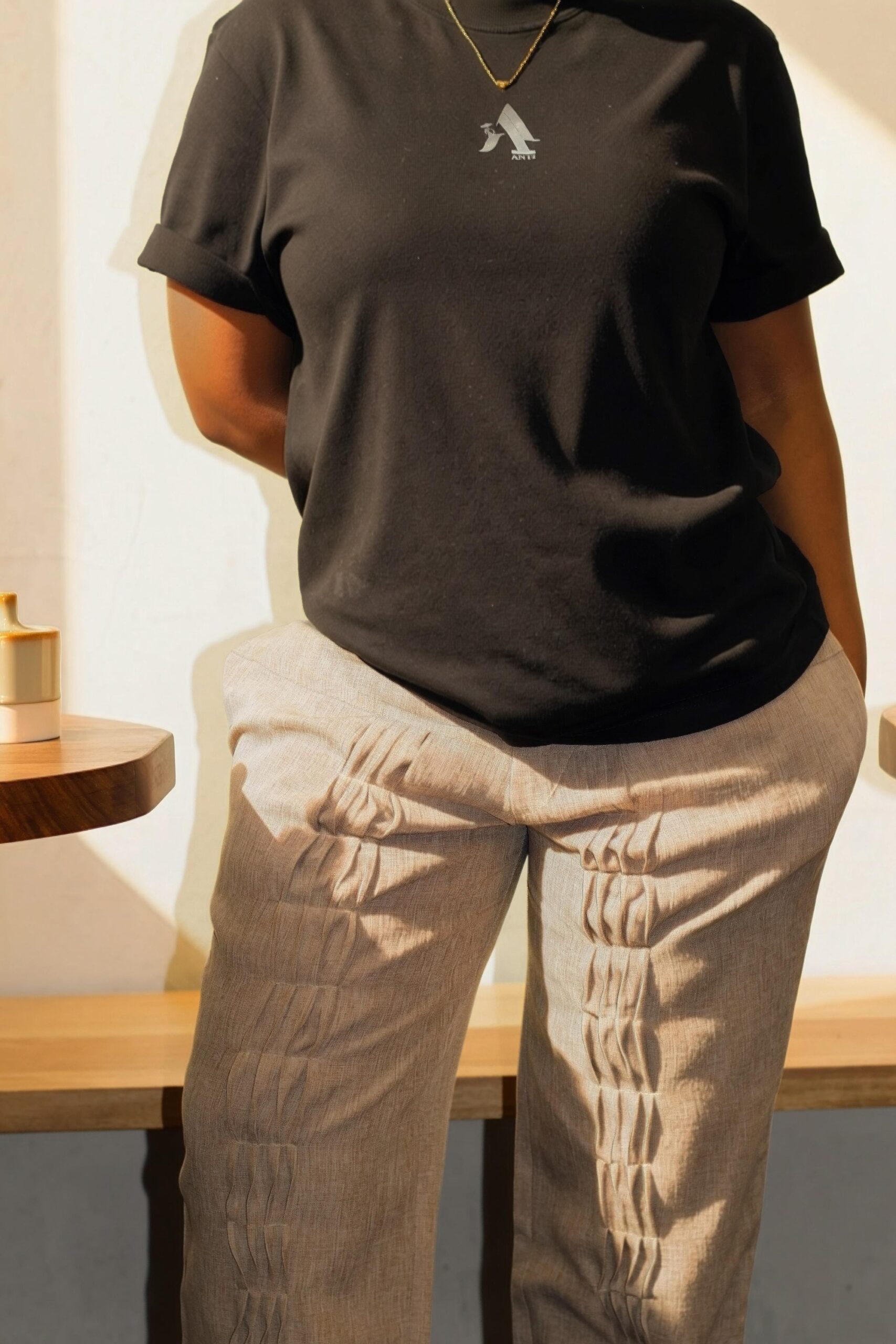 Undulation Pleat Trouser - Image 2